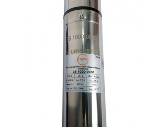 Насос погружной скважинный шнековый Powercraft 3S 1000-9030w (1000 Вт, напор 90 м, 30 л/мин) Киев