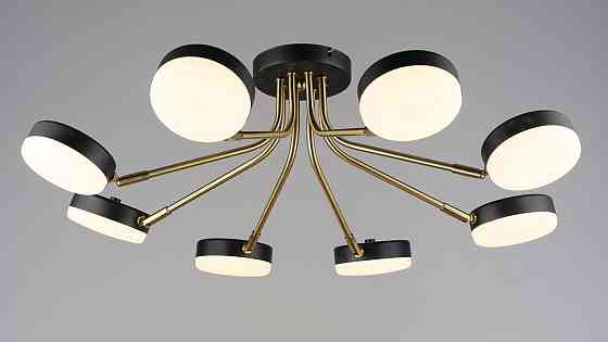 Люстра світлодіодна акрилова у вітальню Sirius B N6665/8 COP+BK Коломия