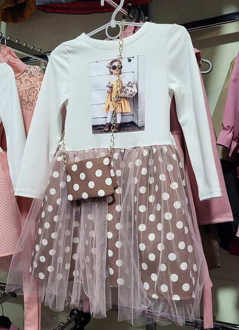 Платье праздничное нарядное для девочки с сумочкой 98,104,110 Николаев - изображение 3