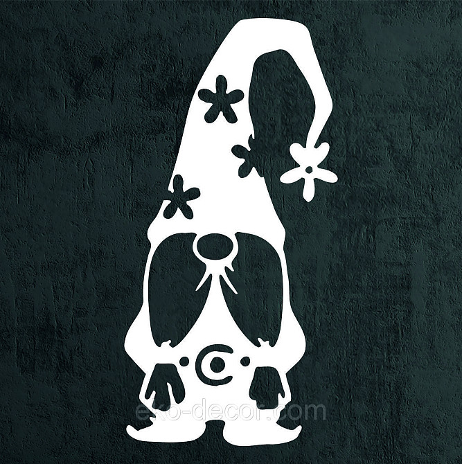 Декоративне настінне Панно «Гномік», Декор на стіну 70*34 см, Білий Київ - фото 2