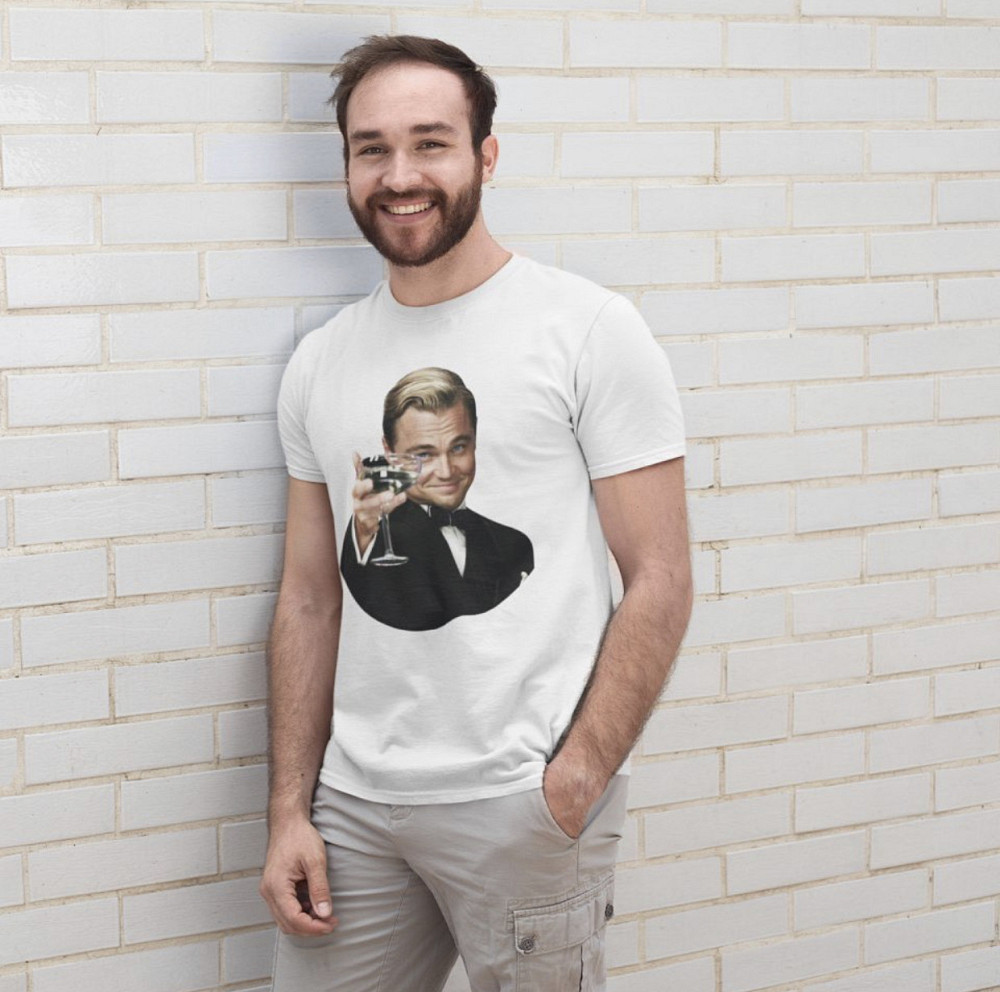 Женская\Мужская футболка с мемом dicaprio Черновцы - изображение 1