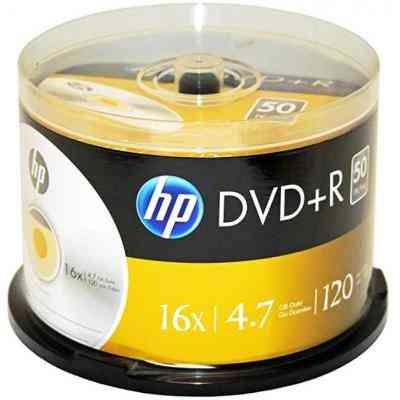 Диск DVD HP DVD+R 4.7GB 16X 50шт Spindle (69319/DRE00026-3) Винница