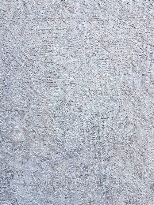 Шпалери вінілові на флізеліні Grandeco Anastasia метрові структурні під штукатурку блакитні сірі зі сріблом Київ - фото 1
