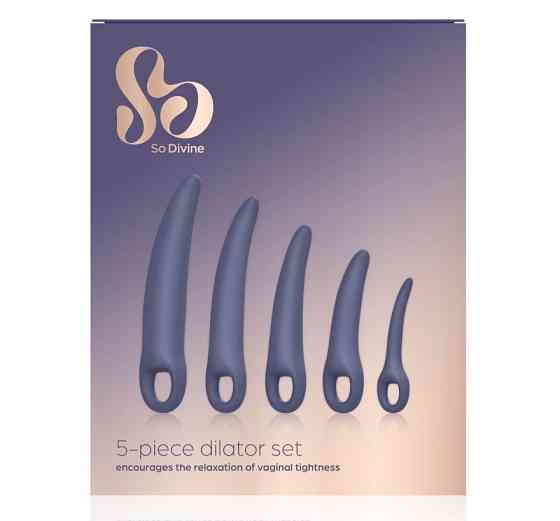 Набір з 5-ти вагінальних силіконових розширювачів Menopause Dilator Set So Divine (Велика Британія) Sex Aura Київ