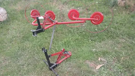 Граблі ворушилки Сонечко механічні 4-колісні граблі до мінітрактора, спиці 5мм Харьков