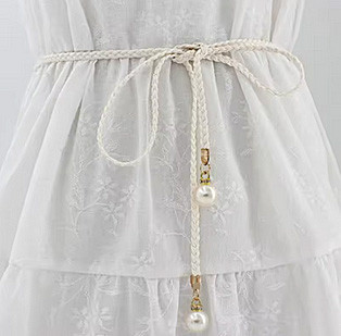 Пояс білий плетіння жіночий Київ - фото 1