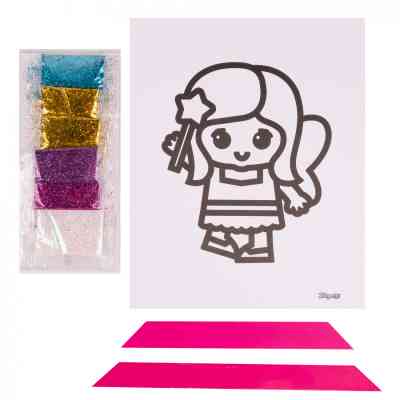 Набор для творчества 1 вересня Аппликация глитером Волшебница (954561) Винница