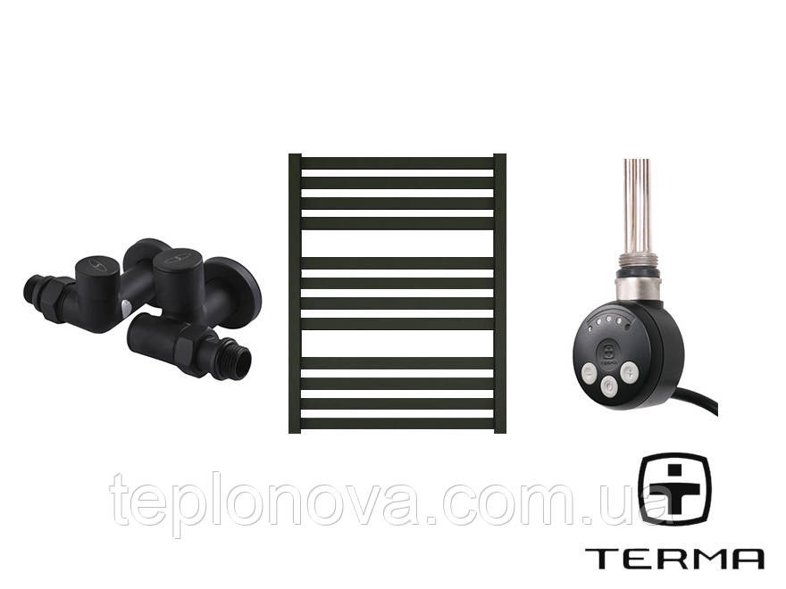Комбінована Рушникосушка Terma Marta Black 710х500 Чернівці - фото 9