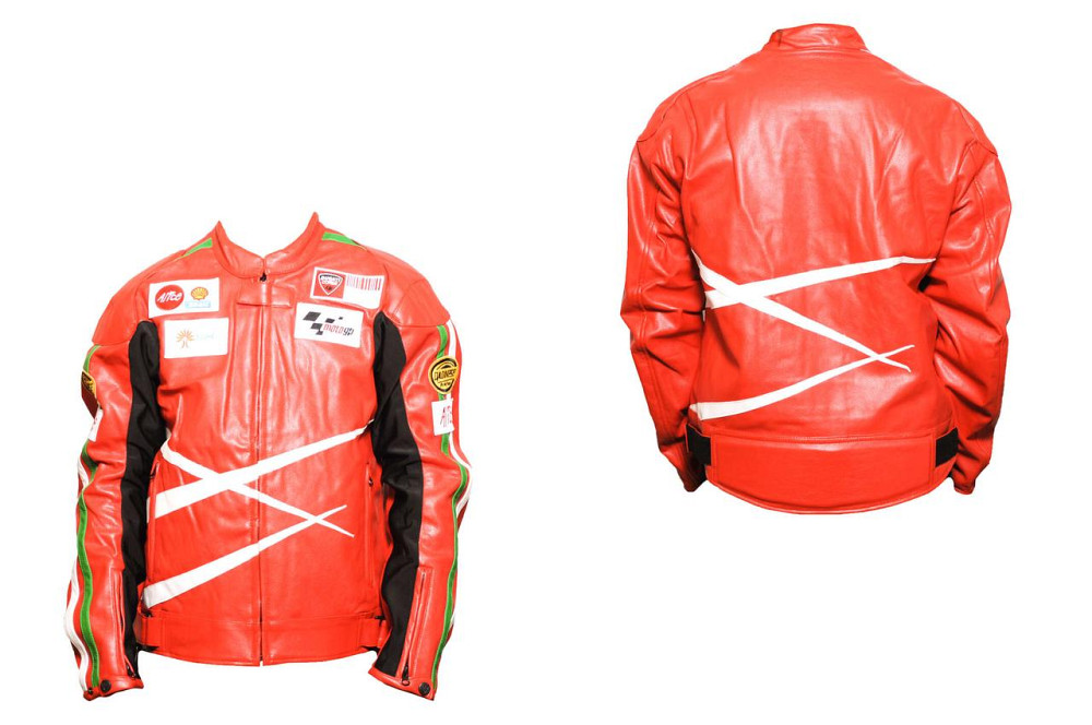 Мотокуртка DAQINESE (шкірозамінник) (size:M, червона) Мукачево - фото 1