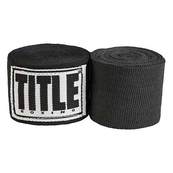 Бинти для боксу TITLE Boxing Select 180" Semi Elastic Mexican Black (4.5м.) Каменское