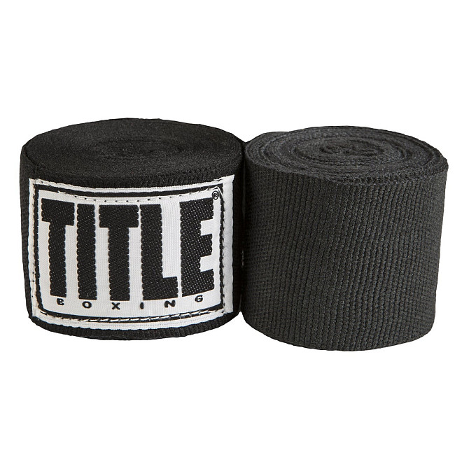 Бінти для боксу TITLE Boxing Select 180" Semi Elastic Mexican Black (4.5м.) Кам'янське - фото 1