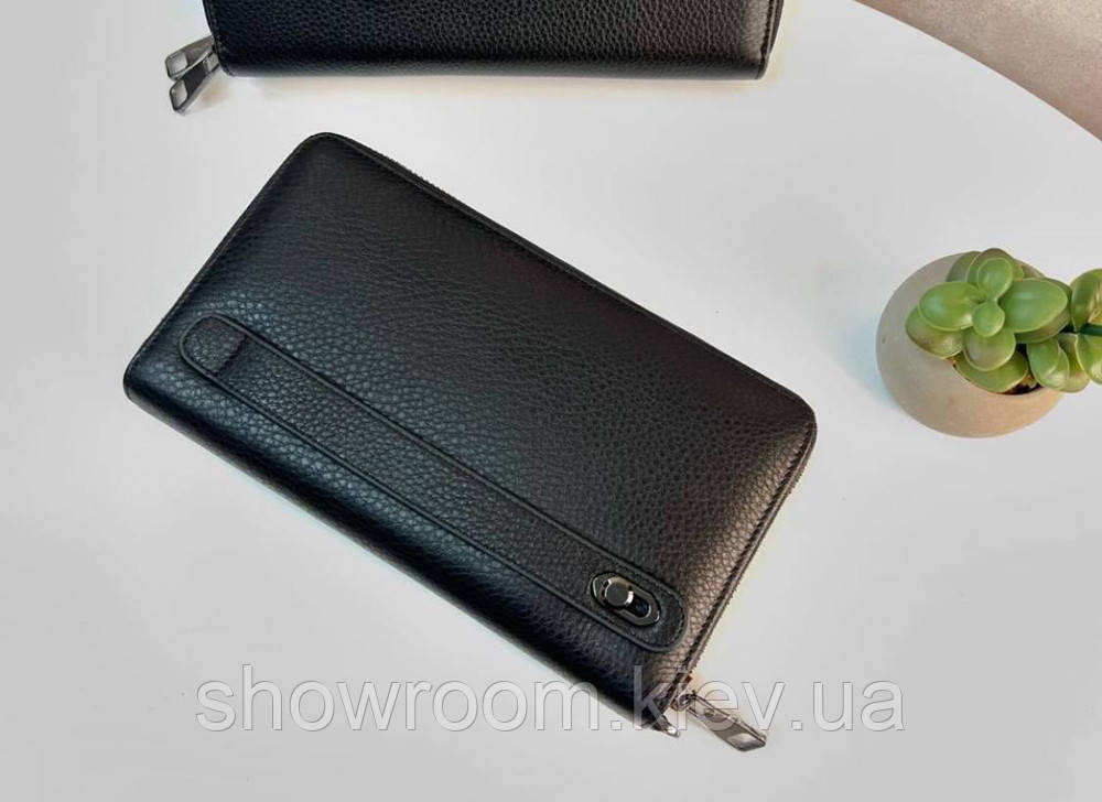 Мужской кожаный вместительный клатч Leather Collection (572) Киев - изображение 2