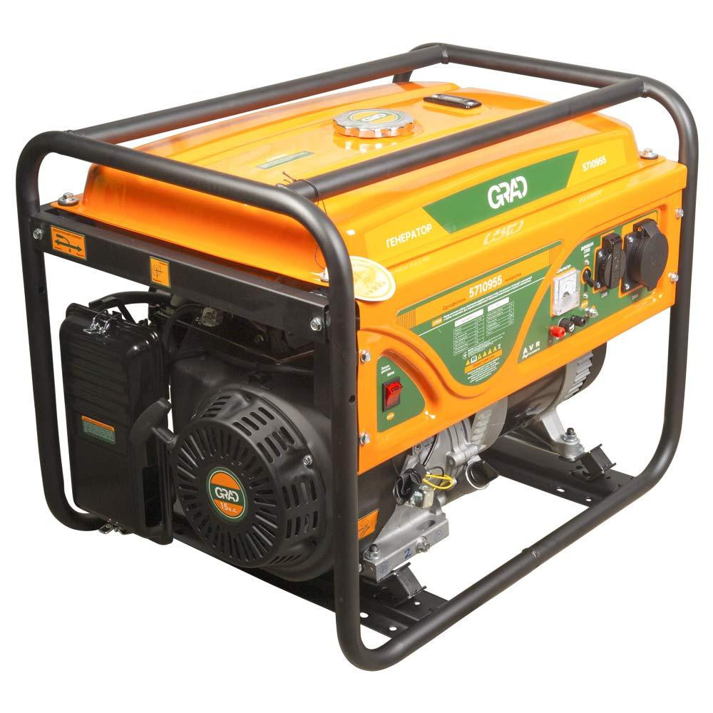Генератор бензиновий 220В 5.0/5.5кВт 4-х тактний ручний запуск GRAD (5710955) Рівне - фото 3