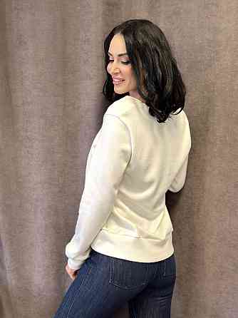 Демісезонна жіноча кофтинка "Alisia" оптом | Норма і батал | Розпродаж моделі Молочний, 46-48 Київ