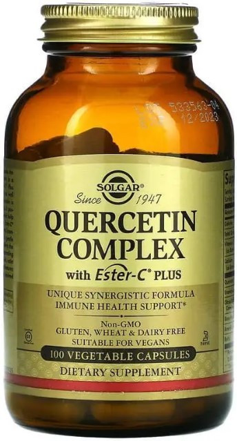 Кверцетин комплекс з естер-С Solgar Quercetin 100 вег капсул Київ - фото 1