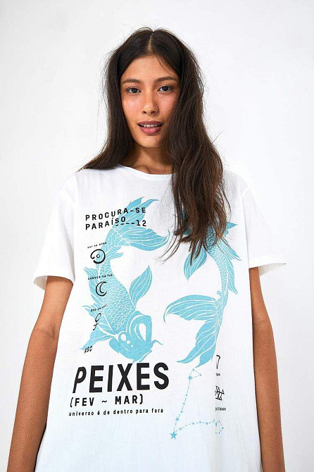 Футболка женская с принтом  42 Белая 2664083178 Днепр - изображение 1