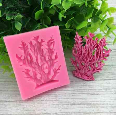 Молд силиконовый Коралл 58 на 70мм розовый Киев