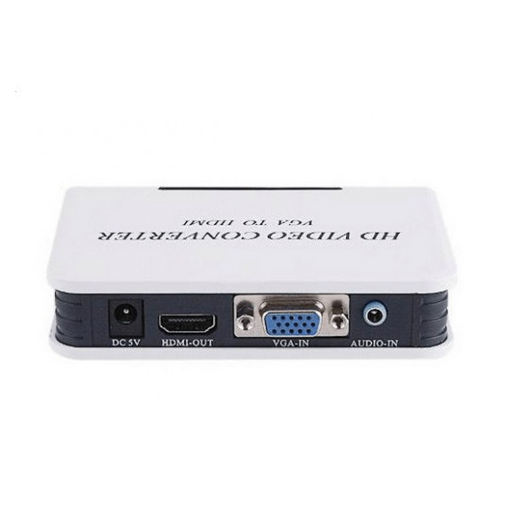 Перехідник VGA 15F --> HDMI M v1.3, Jack 3.5 мм, пластик, білий RTL (S0062) Київ - фото 6
