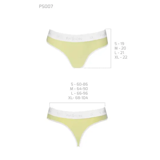 Спортивні трусики-стрінги Passion PS007 PANTIES S, yellow Львів