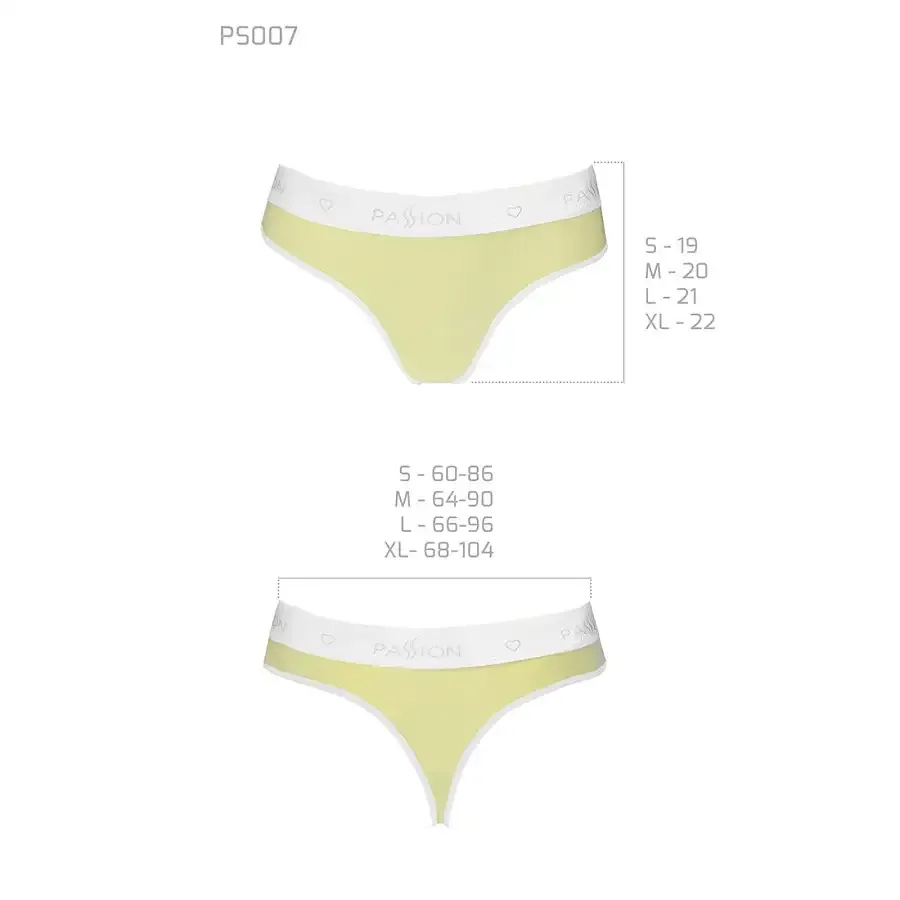 Спортивні трусики-стрінги Passion PS007 PANTIES S, yellow Львів - фото 5