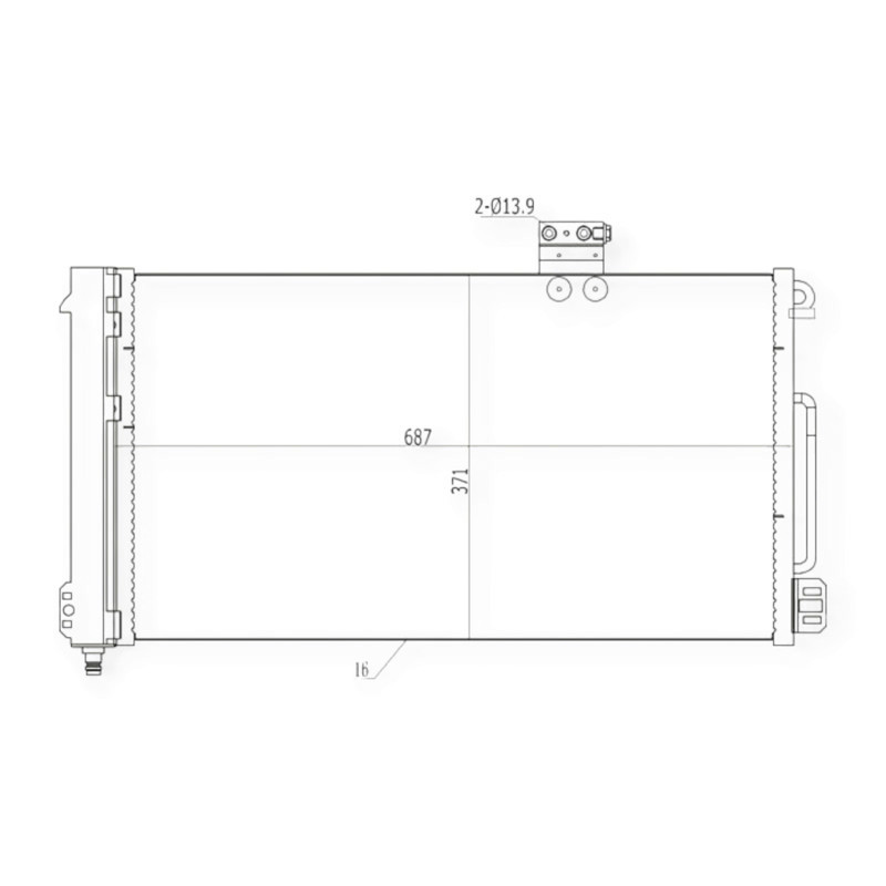 Радиатор Мерседес Бенз C-Class (W203) 1.8-5.5 (00-07) кондиционера Мукачево - изображение 1