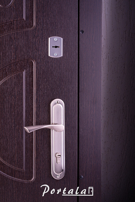 Двери квартирные, серия Элегант, модель Рассвет, гнутом профиле, Темный орех, 2 замка Киев - изображение 3