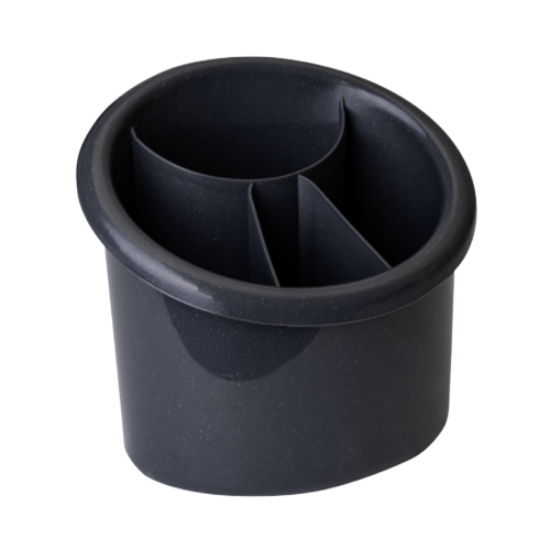 Підставка для столового приладдя овальна пластик граніт Алеана Житомир - фото 1