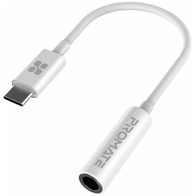 Кабель мультимедийный USB-C to AUX 3.5mm-3.5mm auxlink-c.white Promate (auxlink-c.white) Винница - изображение 1
