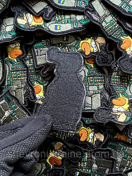 Шеврон Гомер Сімпсон (Форма контурна. На липучці) Розмір 9x5см Київ - фото 7