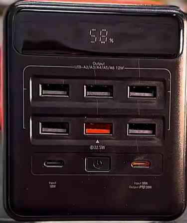 Снижка! Павербанк hoco 100 000mAh(22.5w) ШВИДКА ЗАРЯДКА.мегает 7 портов Киев