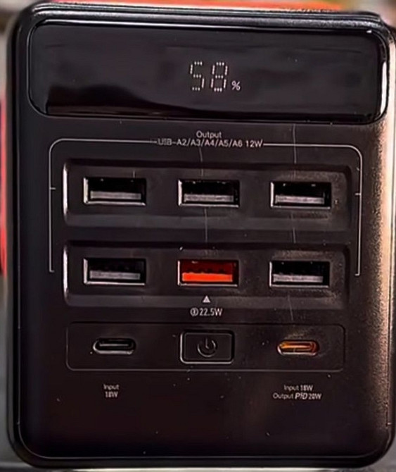 Знижка! Павербанк hoco 100 000mAh(22.5w) ШВИДКА ЗАРЯДКА.має 7 портів Київ - фото 1