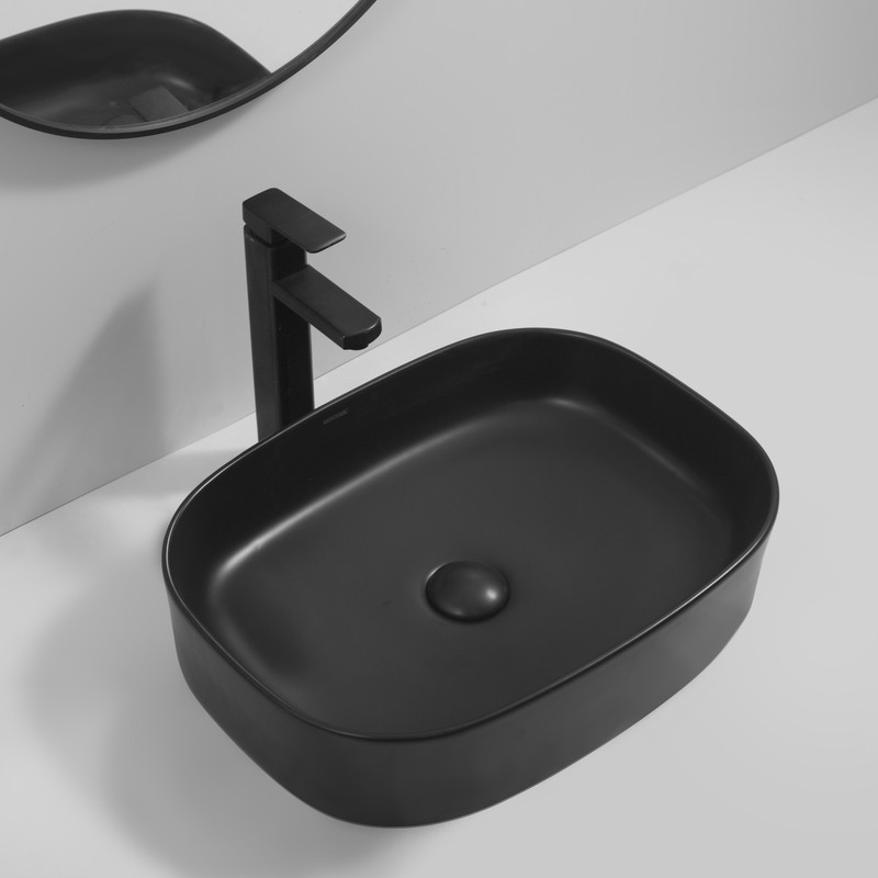 Раковина накладна Mixxus Premium BEVEL-0103 BLACK 510х370х120mm   ( MP6520 ) 30453 Харьков - изображение 4