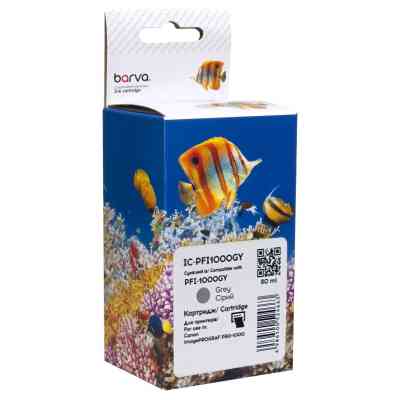Картридж Barva Canon PFI-1000GY 0552C001 80мл gray (IC-PFI1000GY) Винница
