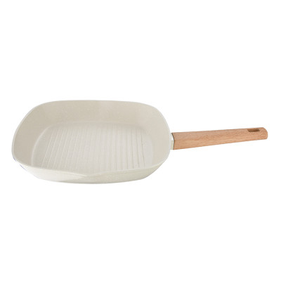 Сковорода Bergner Naturally гриль 28 x 28 см (BG-34743-CR) Винница - изображение 2