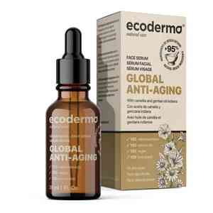 Антивікова сироватка з олією камелії та екстрактом індійської генціани Global Anti-aging Ecoderma, 30 мл Дніпро