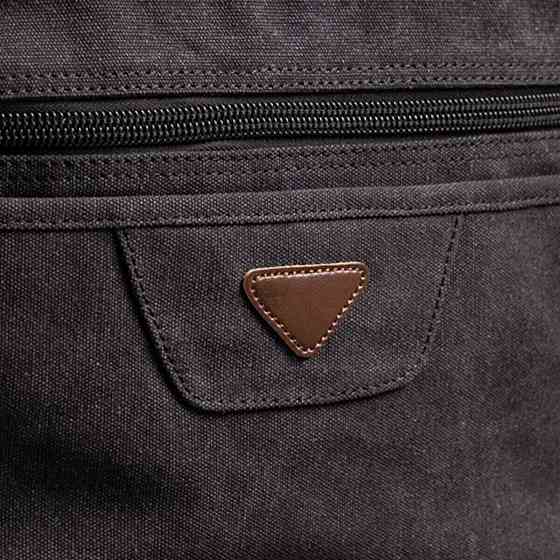 Сумка текстильна для ноутбука 15.6 на два відділення Vintage 20177 Чорна Київ