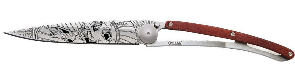 Универсальный Складной Нож с лазерной гравировкой Череп фараона Deejo 