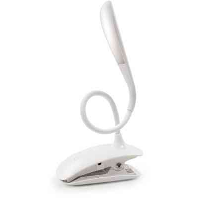 Настольная лампа ColorWay LED Flexible & Clip with built-in accumulator 500mAh (CW-DL04FCB-W) Винница