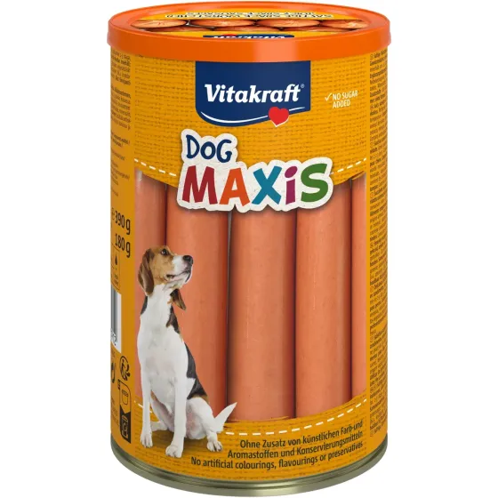 Сосиски без оболочки для собак Витакрафт Vitakraft Dog Maxis беззерновые лакомства для всех пород собак, 180 г (6 шт) Винница