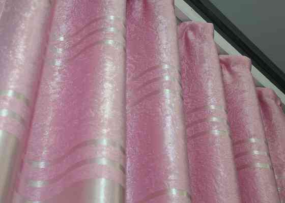 Комплект готовых штор VR-Textil Софт № 1414ш Розовый 150х270 см 2 шт (33-0282) Киев
