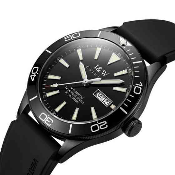Годинник чоловічий механічний Carnival Shark Sport Black 10 Bar (2 ремінці) Київ