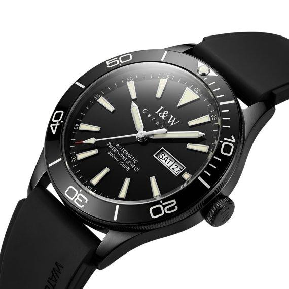 Годинник чоловічий механічний Carnival Shark Sport Black 10 Bar (2 ремінці) Київ - фото 2