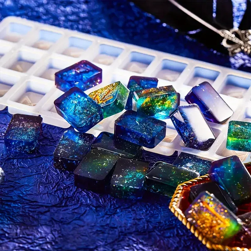 Силиконовый молд (форма) для изготовления рун 22×10,5 см + набор блёсток для смолы Киев - изображение 2