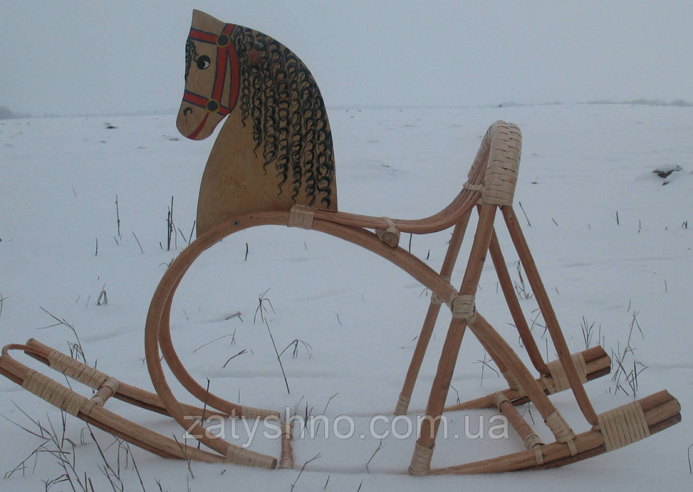 Дитяча гойдалка з дерева поні Київ - фото 1