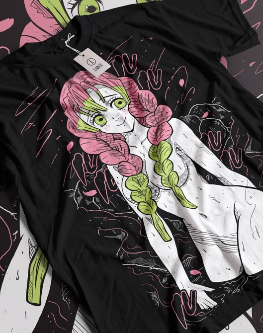 Футболка аниме Истребитель демонов оверсайз (S/M/L) Черний AnimeJ1025 Днепр - изображение 1