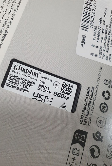 Kingston A400 960 Gb 1Tb, ssd накопичувач, sata 3, жорсткий диск Київ - фото 1