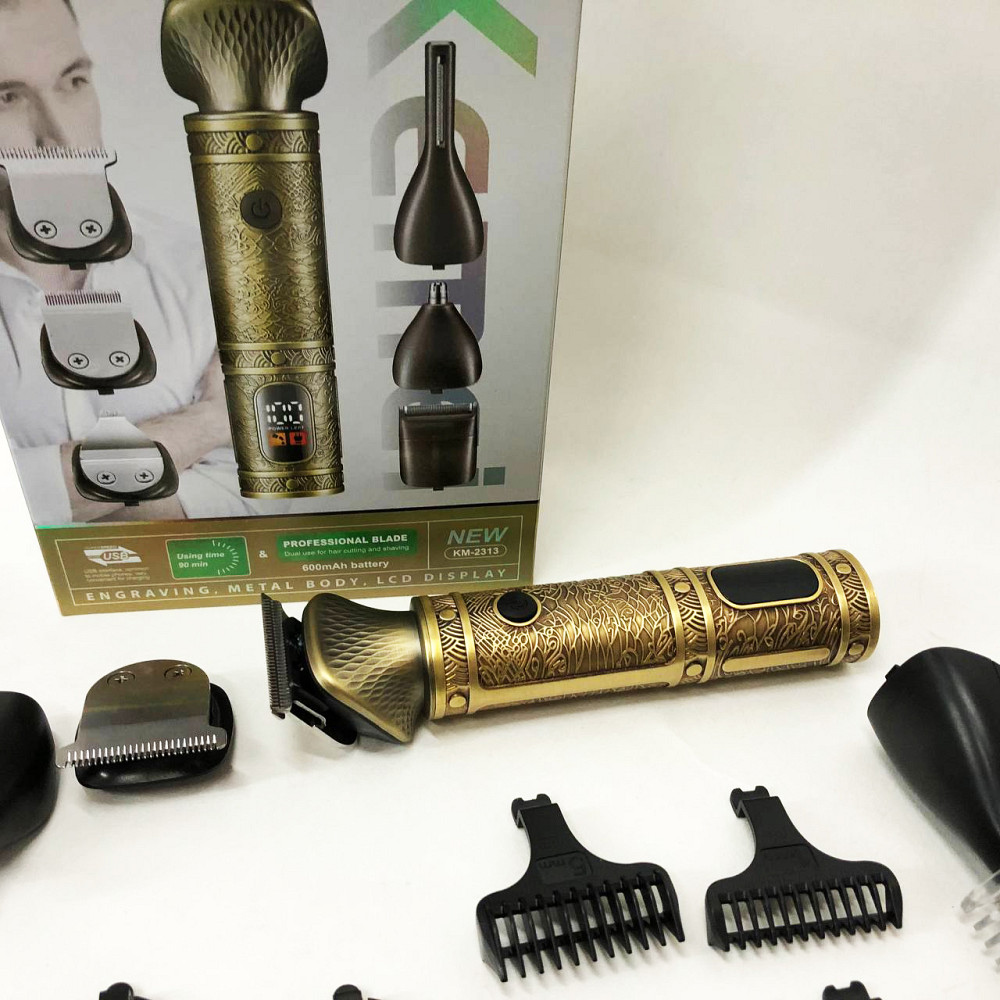 Машинка для підстригання Kemei KM-2313, Електрична машинка для стрижки потужна, Тример бездротовий CS-97 Івано-Франківськ - фото 3