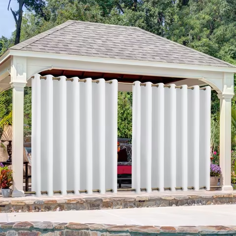 Штора вулична водонепроникна для альтанки (3 х 1.45 м) Молоко Вінниця - фото 1