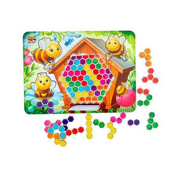 Деревянный пазл-вкладыш 