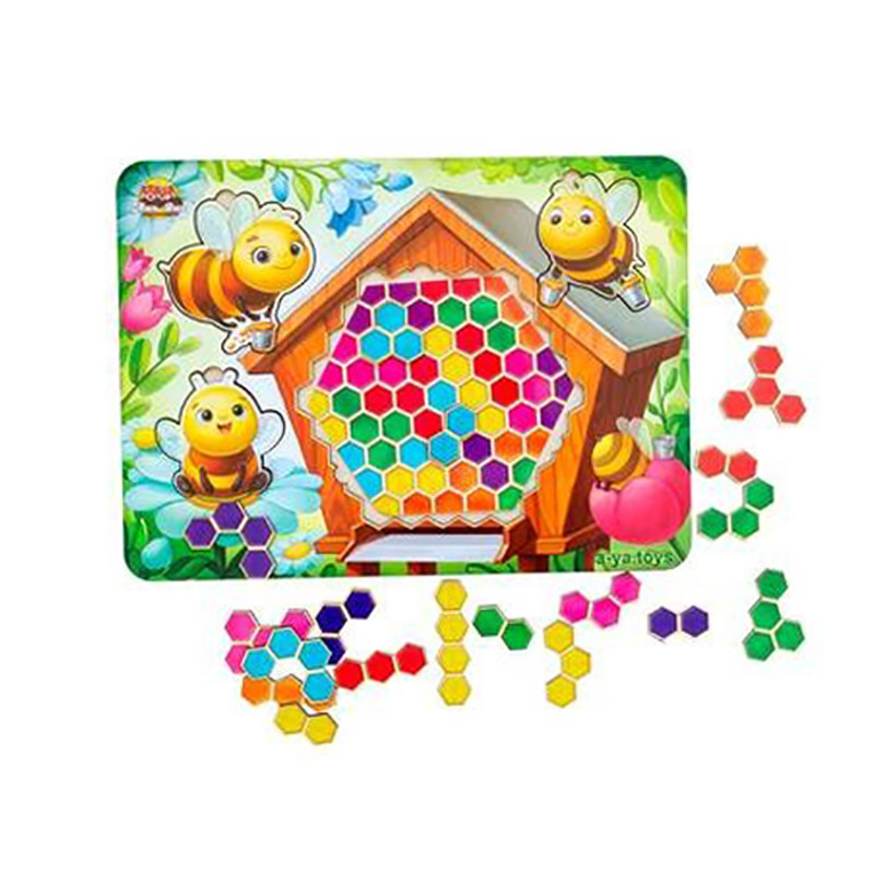 Деревянный пазл-вкладыш 